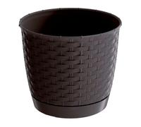 Maceta ratolla round 11l., dimensiones (mm) 300x300x264, color ocre oscuro