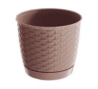 Maceta ratolla round 2,8l., dimensiones (mm) 190x190x165, color mocca