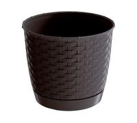 Maceta ratolla round 2,8l., dimensiones (mm) 190x190x165, color ocre oscuro