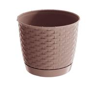 Maceta ratolla round 2l., dimensiones (mm) 165x165x142, color mocca