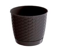 Maceta ratolla round 2l., dimensiones (mm) 165x165x142, color ocre oscuro