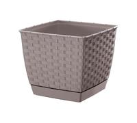 Maceta ratolla square 2,5l., dimensiones (mm) 165x165x142, color mocca