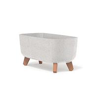 Gracia Maceta Rectangular - 19,5 x 39 x 18,7 cm - para Interior y Exterior - Macetero de jardín con Tapa extraíble - Macetero - Macetero - Mezcla de m