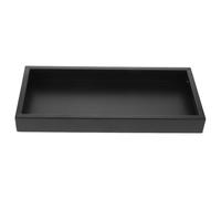Maceta Rectangular de Hierro 38x17x4cm Negra para bonsái | Base Plana y Bordes Elevados, Superficie Lisa, Adecuado para Ventanas y Limpieza Sencilla en Interior