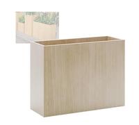 Maceta rectangular de metal para exteriores, maceta larga para jardín, patio, porche, divisor de patio comercial (60 x 60 cm), duradero, elegante, ideal para plantas