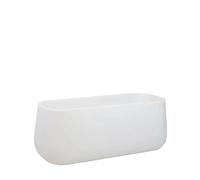 Maceta rectangular de polietileno newgarden camelia 98 x 39 x 39.4 cm blanco
