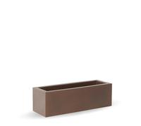 Maceta rectangular de polietileno newgarden jara 100 x 40 x 40 cm naranja