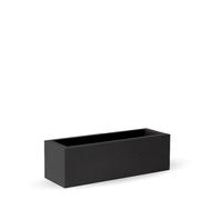 Maceta rectangular de polietileno newgarden jara 100 x 40 x 40 cm negro