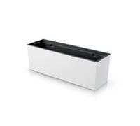 Maceta rectangular para plantas y flores contenedor blanco elegante DUC800