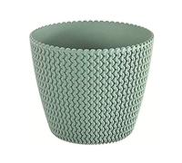 Maceta redonda 11,5L Prosperplast Splofy de plastico en color menta, Ø29,5 x 24,9 cm