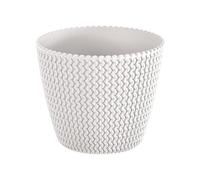 Maceta redonda 18,6l prosperplast splofy de plastico en color blanco, ø34,1 x 28,9 cm