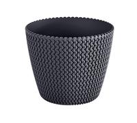 Maceta redonda 28,2l prosperplast splofy de plastico en color antracita, ø39,1 x 33 cm
