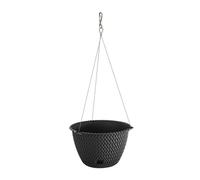 Maceta redonda colgante 4,8l prosperplast splofy round ws de plastico en color antracita, ø27 x 16,6 cm