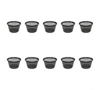 Maceta redonda grande de 8.5 pulgadas para jardines acuáticos, cesta de malla de plástico con ganchos de borde para control de raíces de acuario, ideal para almohadillas de lirio y sistemas de isla