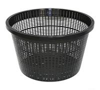 Maceta redonda grande de 8.5 pulgadas para jardines acuáticos, cesta de malla de plástico con ganchos de borde para control de raíces de acuario, ideal para almohadillas de lirio y sistemas de isla