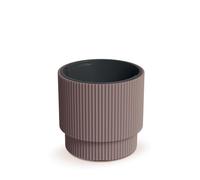 Maceta redonda Milly DBMIN300 Marsala con inserto estriado