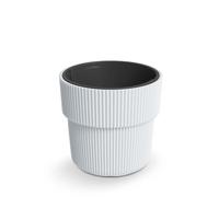 Maceta redonda Milly DBMIR300 blanca con inserto ranurado