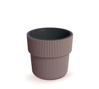 Maceta redonda Milly DBMIR300 Marsala con inserto estriado