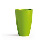 MACETA RESINA H50 LÚCIDA VERDE REDONDA DECORACIÓN MODERNA LIVING DISEÑO