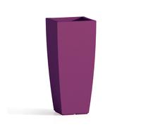 MACETA RESINA H70 ALTO MODERNO MACETERO MADE IN ITALY DISEÑO JARDÍN VIOLETA
