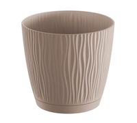Maceta sandy p, dimensiones (mm) 239x239x225, color mocca