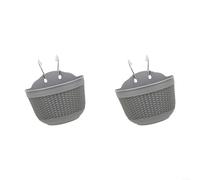 Maceta semicircular montada en la pared para aplicaciones compactas de jardinería vertical en entornos residenciales y de apartamentos (gris)