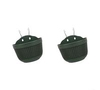 Maceta semicircular montada en la pared para aplicaciones compactas de jardinería vertical en entornos residenciales y apartamentos (verde oscuro)