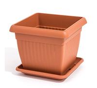 Maceta «Terra», de Prosper Plast; 37 x 37 x 30 cm, color terracota, modelo DKWT37-R624 (1 unidades)