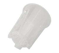 Maceta transparente con orificios de ventilación para un crecimiento saludable de las raíces, plástico para suculentas, hierbas y plantas de interior (12 cm)