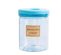 Maceta transparente de plástico de imitación de vidrio autorriego transpirable resistente para decoración de jardín interior y exterior