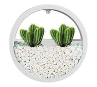 Maceta transparente para montaje en pared, maceta de pared redonda - Maceta colgante redonda transparente,Florero de pared circular, macetas para flores de interior, florero montado en la pared para p