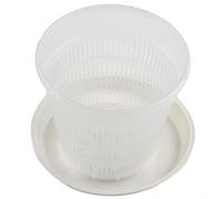 Maceta transparente para orquídeas con agujeros de aire para control de raíces, flor de plástico transparente con soporte, recipiente transpirable para plantas pequeñas, verduras y hierbas, para