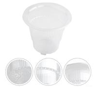 Maceta transparente para orquídeas, contenedor de resina resistente con diseño innovador para un crecimiento saludable y fácil mantenimiento (S)