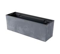 Maceta urbi case beton effect , con depósito, dimensiones (mm) 580x180x195, color marengo