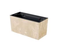 Maceta URBI CASE BETON EFFECT , dimensiones (mm) 395x185x195, color Crema