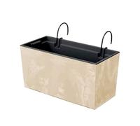 Maceta urbi case beton effect w , dimensiones (mm) 395x185x195, color crema