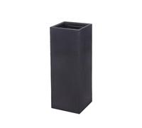 Maceta XXL de plástico de 80 cm cuadrada, maceta de flores, columna de plantas, antracita