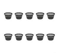 Macetas acuáticas de 8.5 pulgadas, contenedor redondo de malla para estanque, agua, jardín, unidad de control de raíces con borde reforzado para plantas marginales y nenúfares (10 piezas)