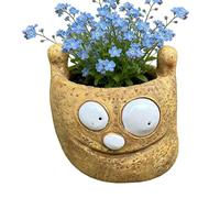 Macetas Bonitas - Decoración Moderna de Resina con Expresiones Faciales para Escritorio,Floreros para Plantas de Interior,para Hogar Oficina Escritorio Mesa Estantería Interior Exterior Jardín Patio S