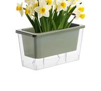 Macetas con Riego Automático para Plantas de Exterior | Contenedor plantación rectangular estrecho | para Plantar de Interior | para Cultivar Frutas, Verduras en Apartamento, Jardín, Patio, Hogar,