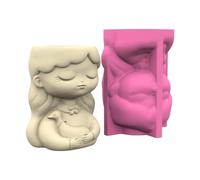 Macetas creativas de silicona, reutilizable, hecha a mano, herramienta de manualidades para suculentas, decoración de plantas, maceta decorativa, molde de resina múltiple para plantas