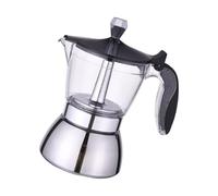 Macetas de café de diseño italiano con proceso de preparación visible, capacidad de 4/6 tazas, ideal para mejorar tu ritual diario de café, olla de acero inoxidable