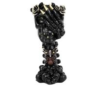 Macetas de calavera para plantas, decoración de calavera pequeña, decoración de mesa, no escuchas, no leas, cuentas, decoraciones de calaveras con decoración de jardín y otros