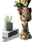 Macetas de Calavera para Plantas, decoración de Mesa, decoración de Mesa, decoración de jardín, no Escuchar, no Leer, no Decir, para el hogar, Halloween