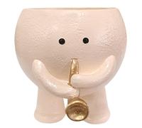 Macetas de flores para suculents - Planta de resina saxofónica Themed Whimsical Character Design | Multifunctional for Home Study, Artistic Pots for Cactus, and Tiny Houseplants