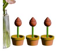 Macetas de flores pintables para niños, maceta de flores pintable - Ornamento de flores que se puede pintar | Adorno de señales de madera sin terminar para decoración del hogar a nivel de Pascua