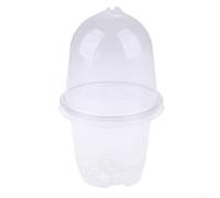 Macetas de iniciación para plantas, 10 piezas con bandeja transparente de cúpula de humedad para cultivar esquejes en invernadero doméstico o jardín al aire libre