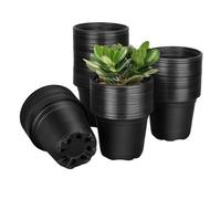 Macetas de Inicio para Plantas - 100 Piezas macetas de trasplante con drenaje - Vasos de inicio para plantas con control de raíces transpirable - Para Zanahoria Pepino Pimiento Balcón Jardín Invernade