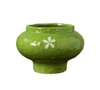 macetas de Interior Vintage Ceramic Plant Pots, Ideal For Home Use, and Particularly Suitable For Growing Phalaenopsis Orchids(Green)