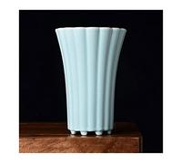 Macetas De Jardín Interior Al Aire Libre Maceta Alta De Cerámica Orquídea Maceta Especial Suculenta Maceta De Gran Personalidad Maceta De Grieta Adornos Decorativos Maceta(Color:Azul,Size:L)